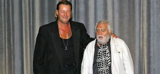 Oswald Fuchs mit seinem Freund, Produzenten und Schauspieler Michael Thomas Oswald Fuchs mit seinem Freund, Produzenten und Schauspieler Michael Thomas